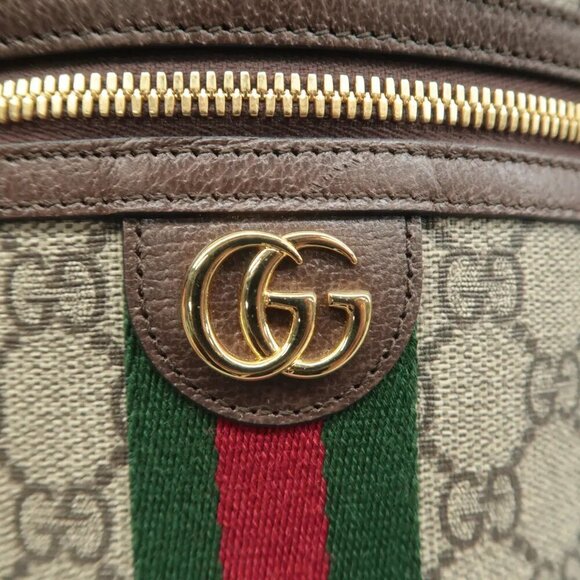 100% Authentic GUCCI Ophidia Brown GG Canvas Vanity case 1150-09324 - Picture 8 of 12
